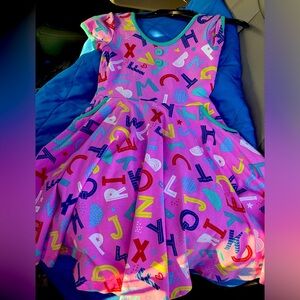 Eleanor Rose Alphabet Back-to-School Dress